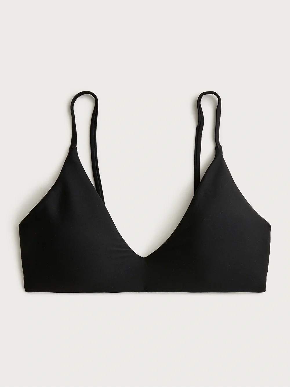 NWT J.Crew Classic Sculpt Lana Bikini Top in Black – Size Medium